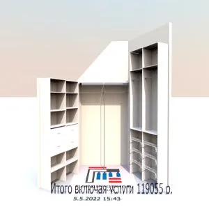 Прочная небольшая гардеробная в отдельной комнате